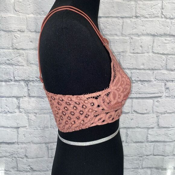 Francesca’s lace criss cross back bralette w/4 adjustable straps sz Med - Picture 4 of 8